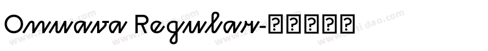 Onuava Regular字体转换